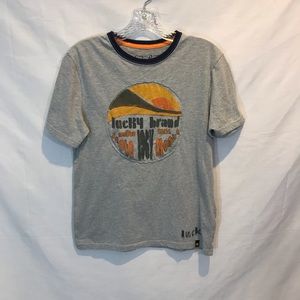 Lucky Brand grey tee shirt. Sz L.